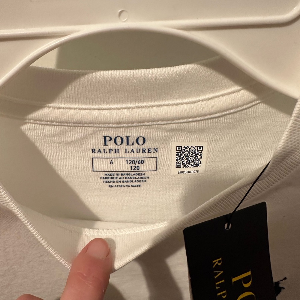 Polo by Ralph Lauren Kids White Polo Shirt - Picture 2 of 2